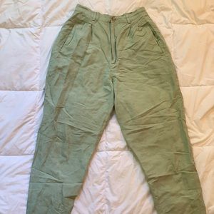 Light sage green vintage trousers
